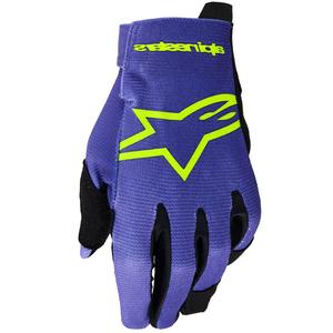 Alpinestars Radar Nuorten motocross-hanskat lapsille violetti-fluokokeltainen