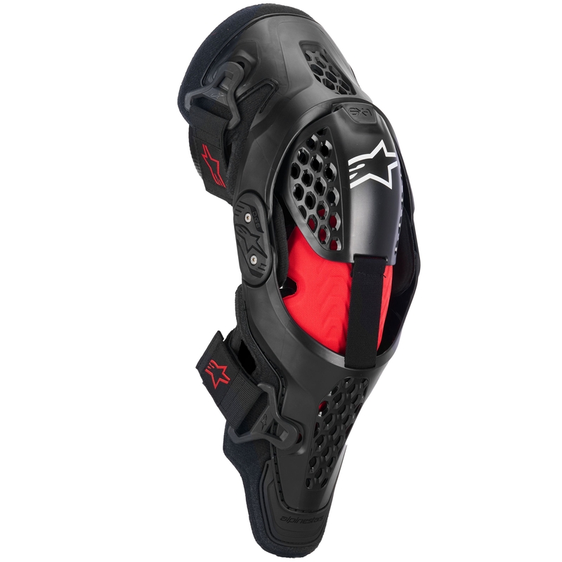 Alpinestars SX-1 Plasma musta-punainen-harmaa polvisuojat