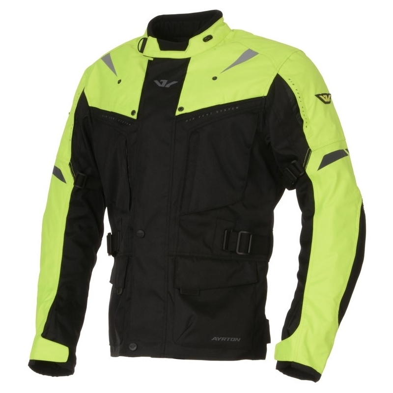 Bunda na motorku Ayrton Arcon černo-fluo žlutá výprodej