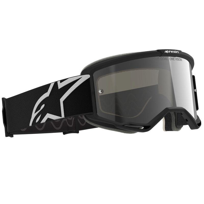 Alpinestars Vision 5 Corp motocross lasit musta kirkkaalla linssillä varustettuna