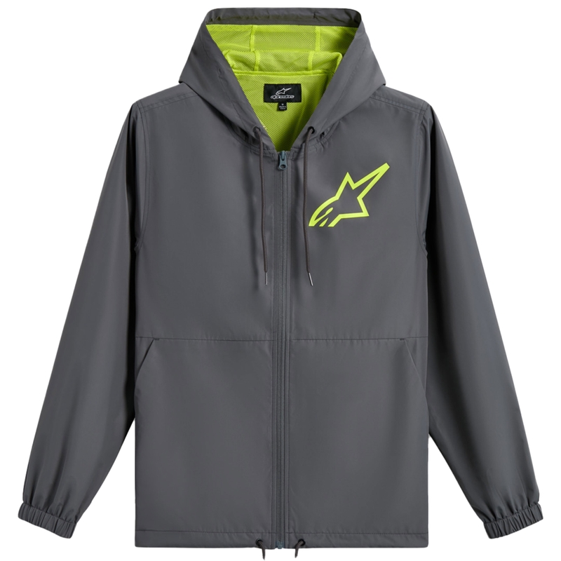 Alpinestars Speeder Chromium tuulitakki harmaa-fluokokeltainen takki