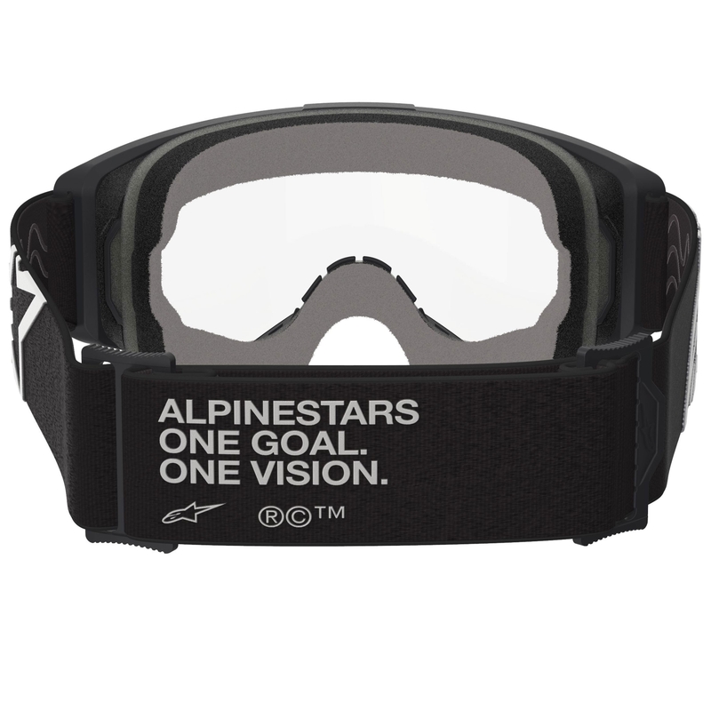 Alpinestars Vision OTG motocross lasit mustavalkoiset kirkkaalla linssillä
