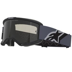 Alpinestars Vision Sand motocrosslasit mustanharmaat, tumman savulinssi
