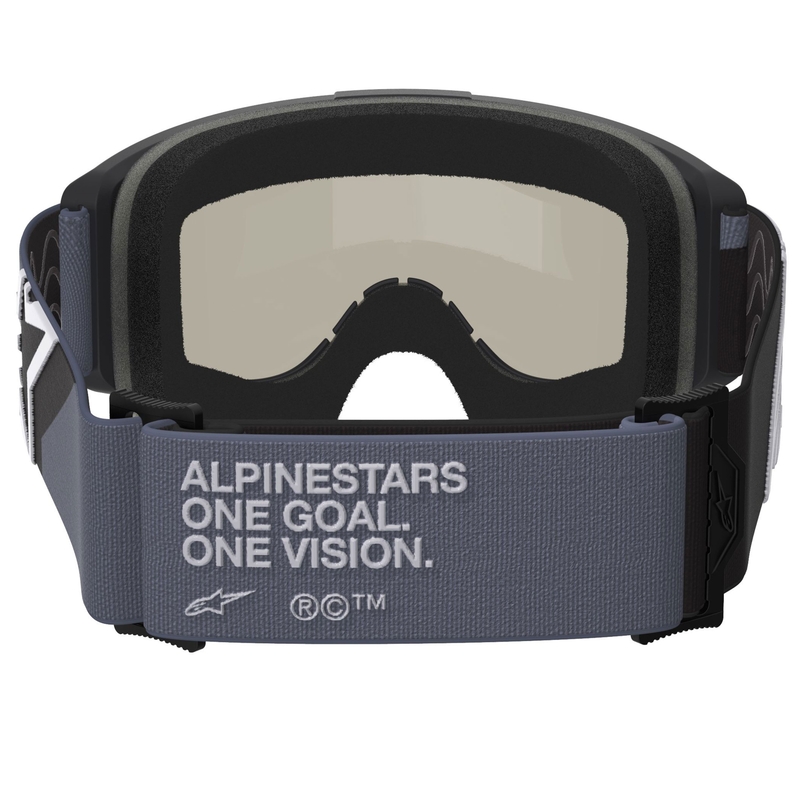 Alpinestars Vision Sand motocrosslasit mustanharmaat, tumman savulinssi