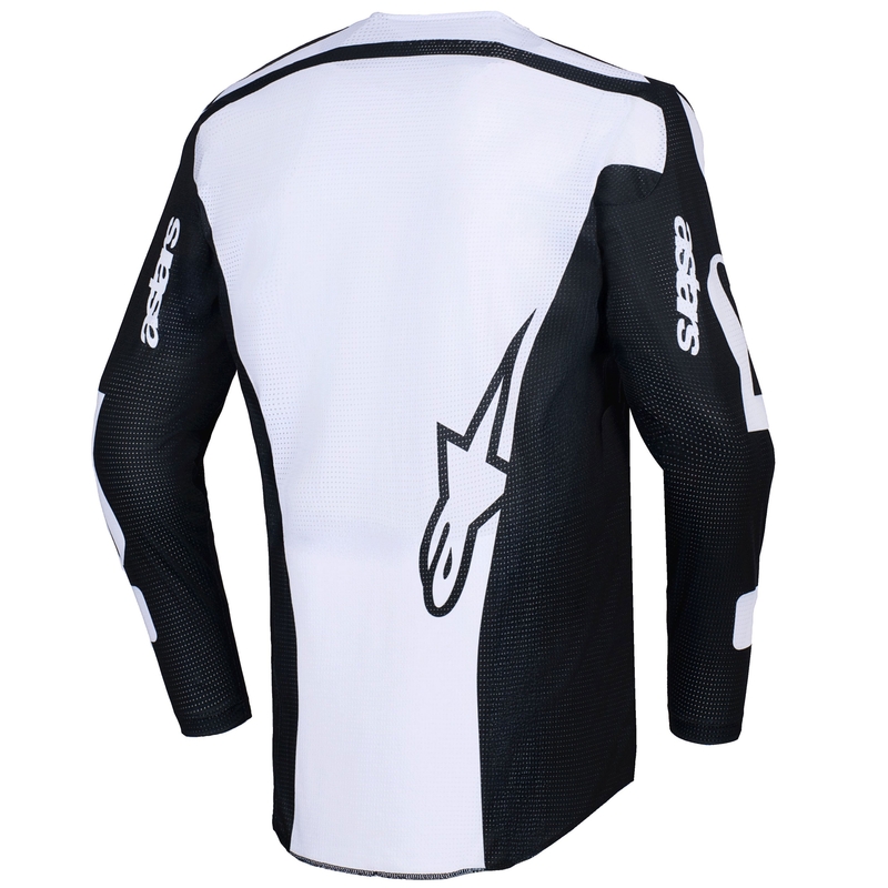 Alpinestars Racer Air Riway motocross paita musta ja valkoinen