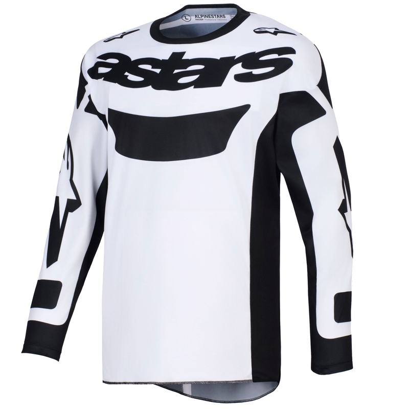 Alpinestars Racer Riway motocross paita valkoinen ja musta