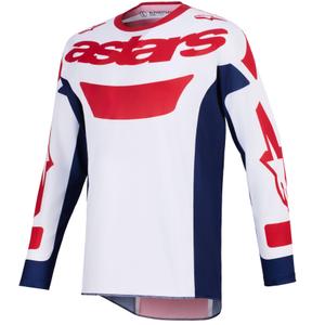 Alpinestars Racer Riway motocross paita valkoinen-sininen-punainen