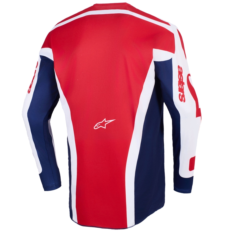 Alpinestars Racer Riway motocross paita valkoinen-sininen-punainen