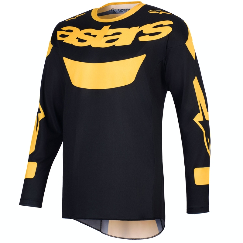 Alpinestars Racer Riway motocross paita keltainen ja musta