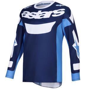 Alpinestars Racer Riway motocross paita sininen-vaaleansininen-valkoinen