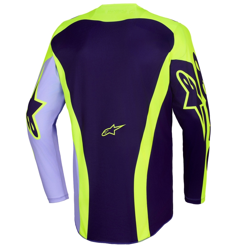 Motocross pelipaita Alpinestars Racer Portl violetti-keltainen-fluokokeltainen
