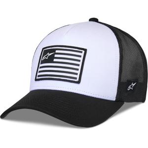 Alpinestars Flag Snap Hat valkoinen ja musta