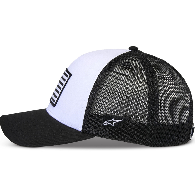 Alpinestars Flag Snap Hat valkoinen ja musta