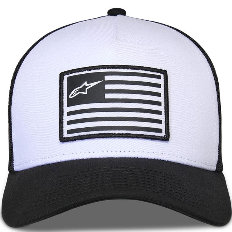 Alpinestars Flag Snap Hat valkoinen ja musta