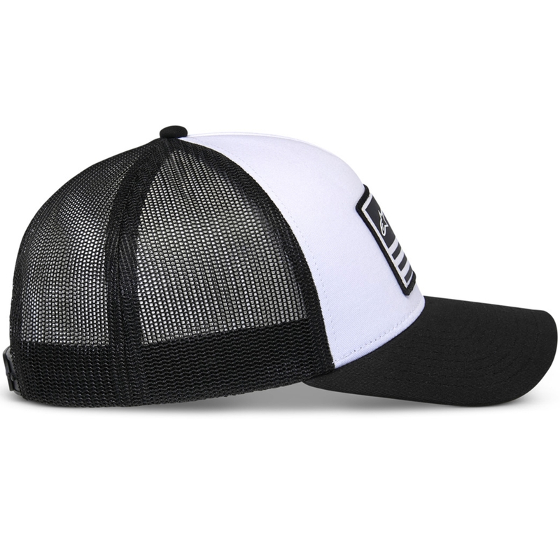 Alpinestars Flag Snap Hat valkoinen ja musta