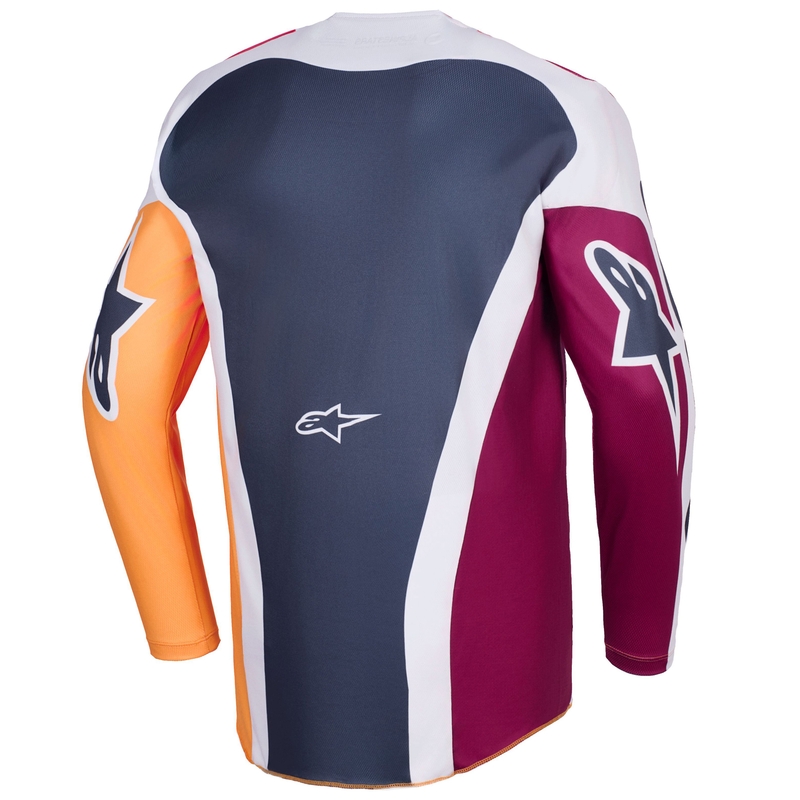 Alpinestars Racer Portl punainen-oranssi-vaaleanharmaa motocross-paita