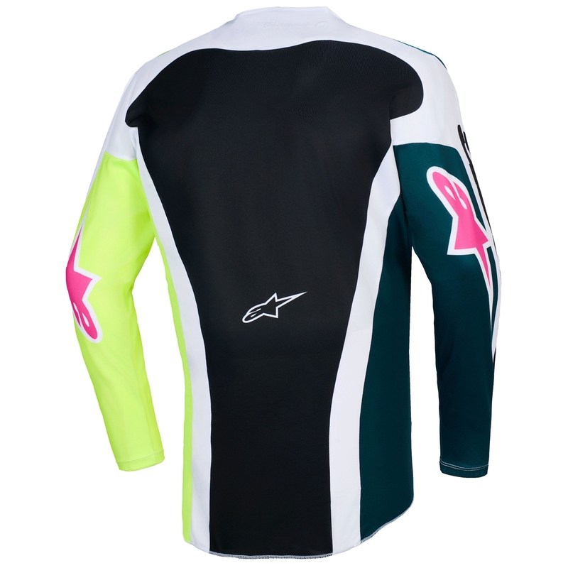 Alpinestars Racer Portl motocross paita vihreä-valko-musta