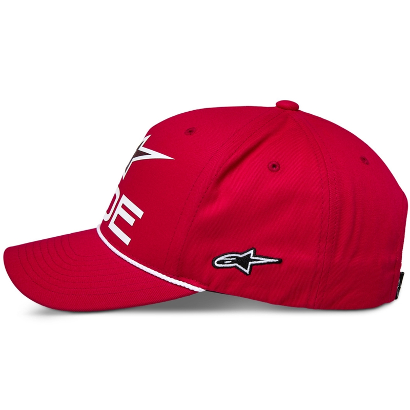 Alpinestars Ride Comp Snapback lippis punainen, valkoinen ja musta