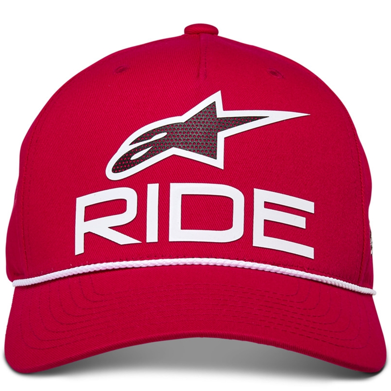 Alpinestars Ride Comp Snapback lippis punainen, valkoinen ja musta