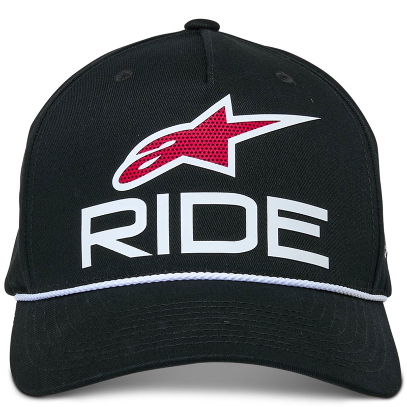 Alpinestars Ride Comp Snapback lippis musta, valkoinen ja punainen