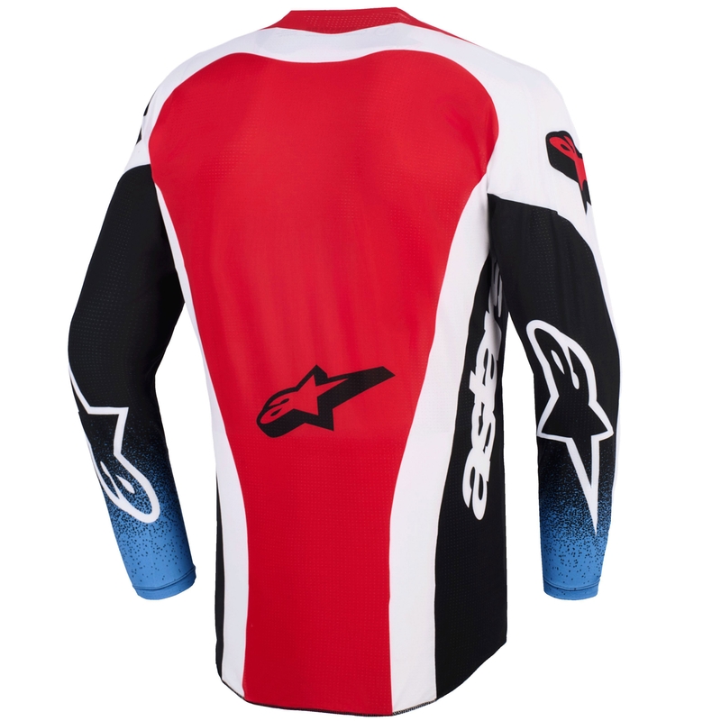 Alpinestars Techstar Knif motocross paita musta-valkoinen-sininen-punainen