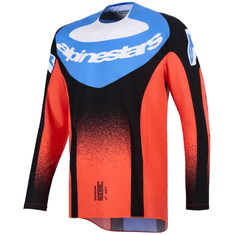 Alpinestars Techstar Knif motocross paita oranssi-musta-sininen
