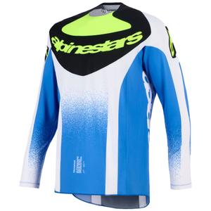Alpinestars Techstar Knif Sininen-Musta-Fluo Yellow Motocross-paita