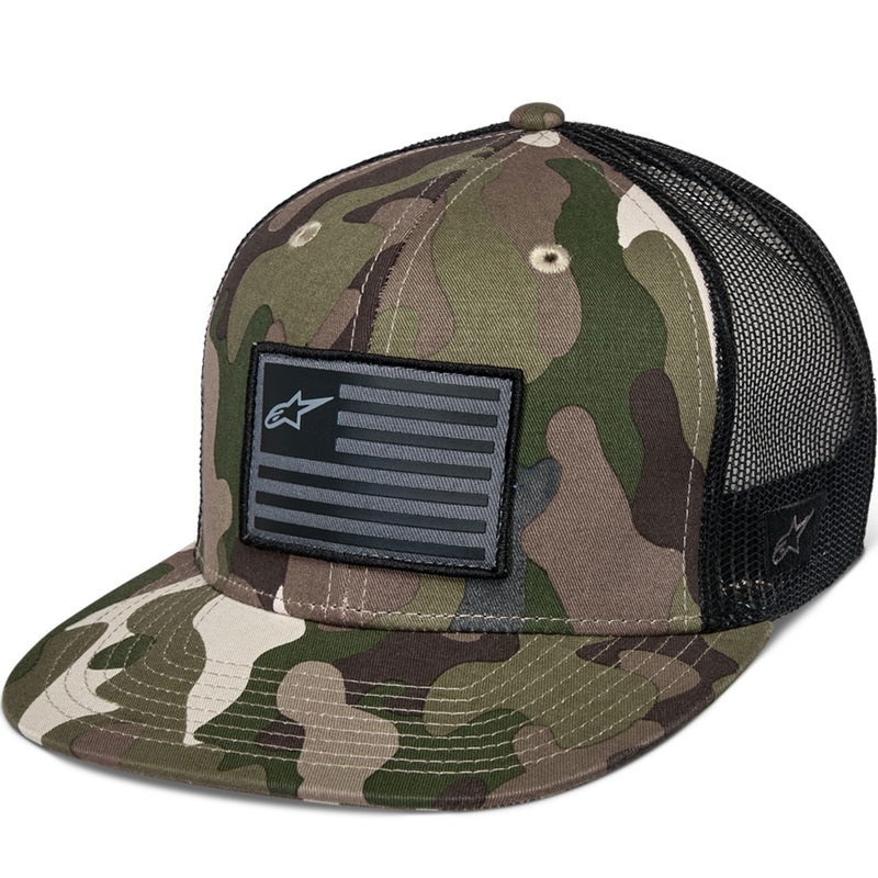 Alpinestars Flag Hat vihreä camo-musta