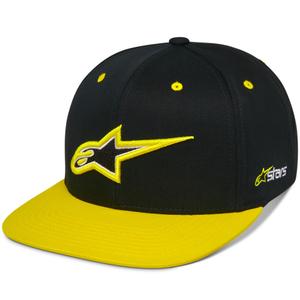 Alpinestars Thickness Snapback lippis musta-fluo keltainen