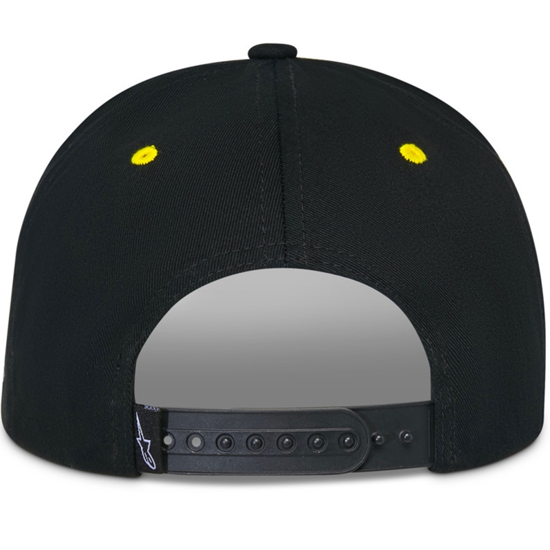 Alpinestars Thickness Snapback lippis musta-fluo keltainen