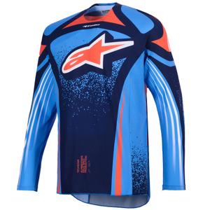 Alpinestars Techstar Nomur motocross paita tummansininen-oranssi-sininen