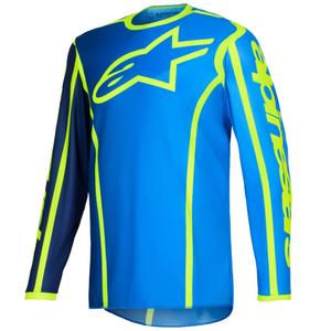 Alpinestars Fluid Apex motocross trikoo sininen-fluokokeltainen