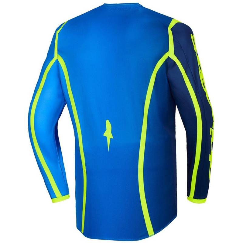 Alpinestars Fluid Apex motocross trikoo sininen-fluokokeltainen