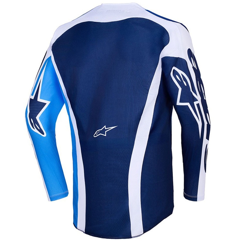 Alpinestars Racer Air Portl sinivalkoinen motocross-paita