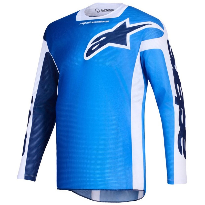 Alpinestars Racer Air Portl sinivalkoinen motocross-paita
