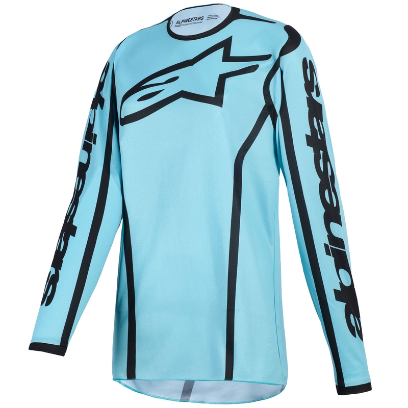 Alpinestars Stella Fluid Apex naisten motocross trikoot turkoosi ja musta