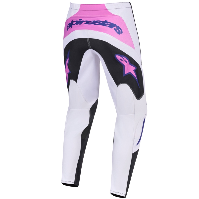 Alpinestars Fluid Grid Motocross-housut Musta-Kirkkaanharmaa-Purppura