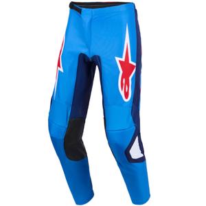 Alpinestars Fluid Grid Motocross housut Sininen Punainen Valkoinen