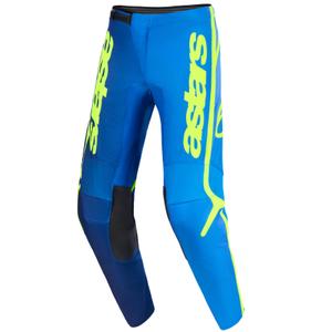 Alpinestars Fluid Apex Motocross-housut sini-fluo-keltaiset