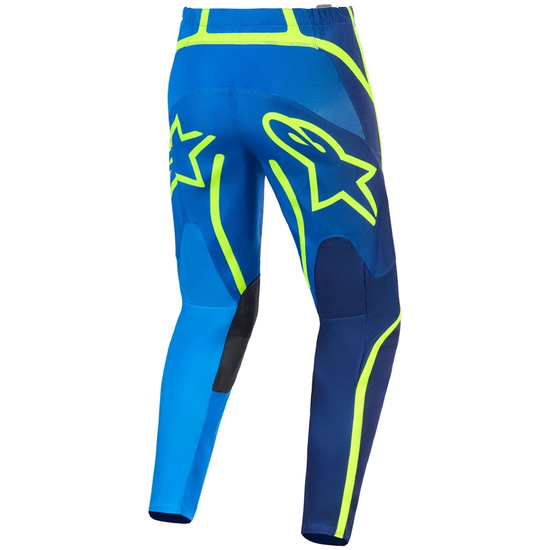 Alpinestars Fluid Apex Motocross-housut sini-fluo-keltaiset