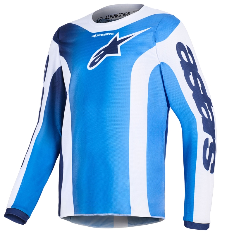Lasten motocross paita Alpinestars Fluid Portl sininen ja valkoinen