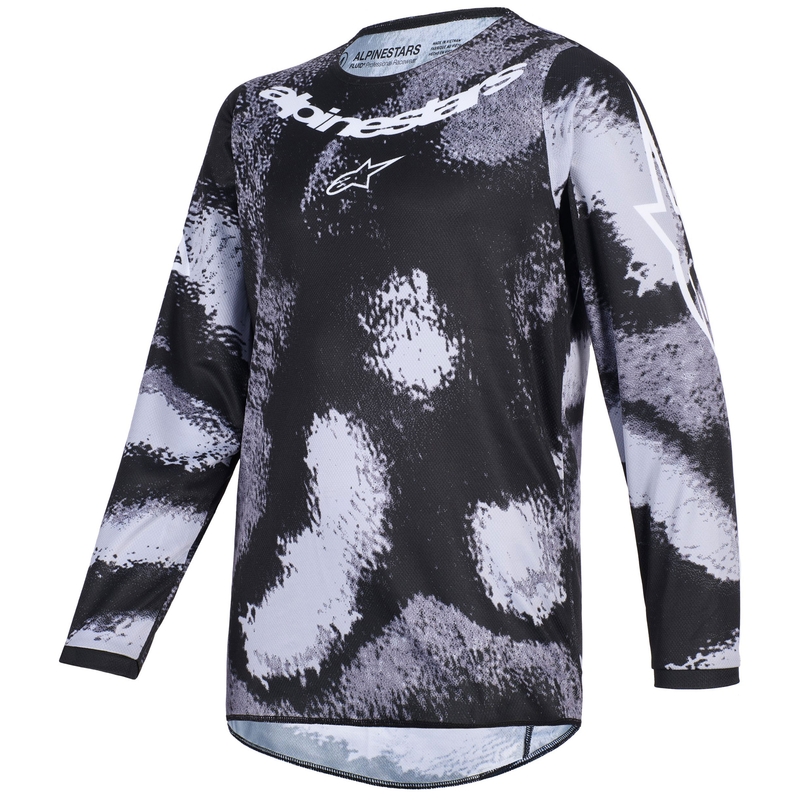 Alpinestars Fluid Lahnd Grade Lasten Motocross Jersey harmaa-värillinen