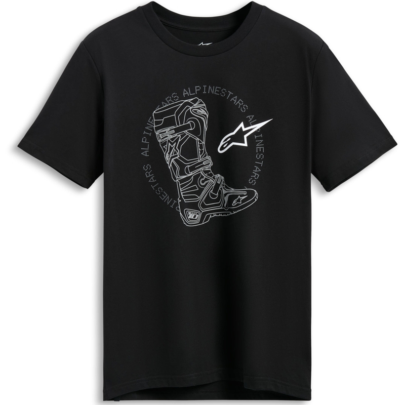 T-paita Alpinestars Tech Boot CSF musta