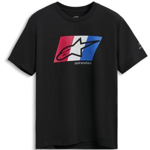T-paita Alpinestars Global CSF musta-punainen-valkoinen-sininen