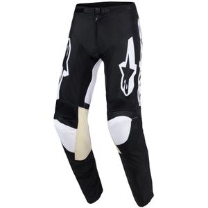 Alpinestars Racer Air Riway Motocross-housut Musta ja valkoinen