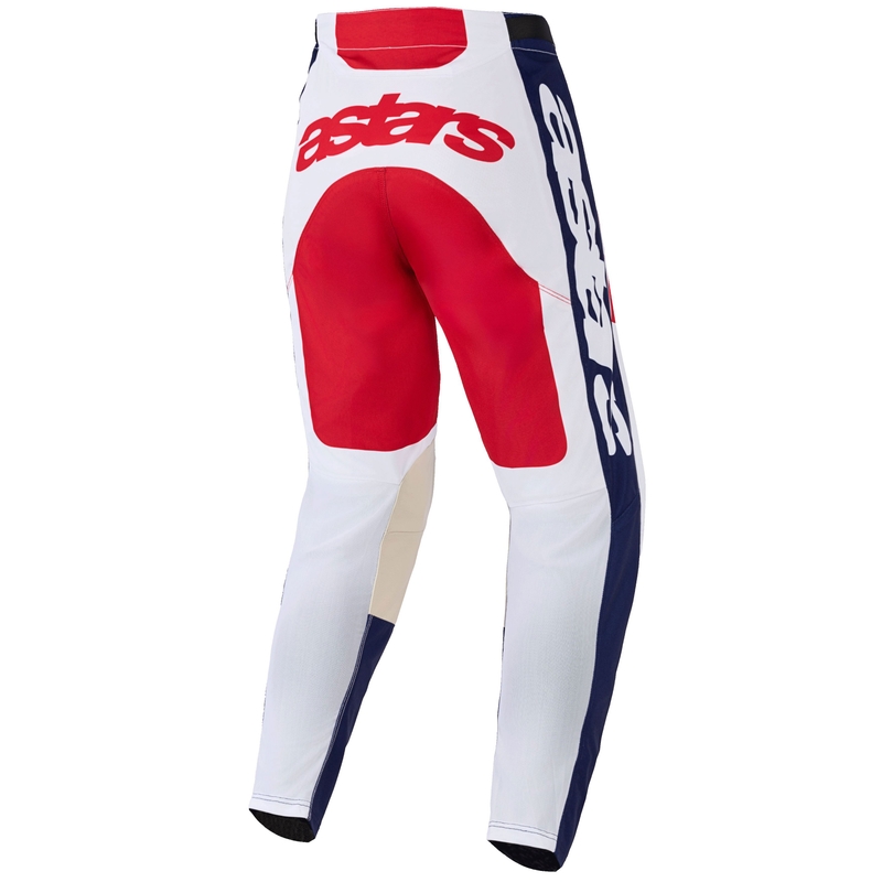 Alpinestars Racer Riway Motocross-housut valkoinen-sininen-punainen