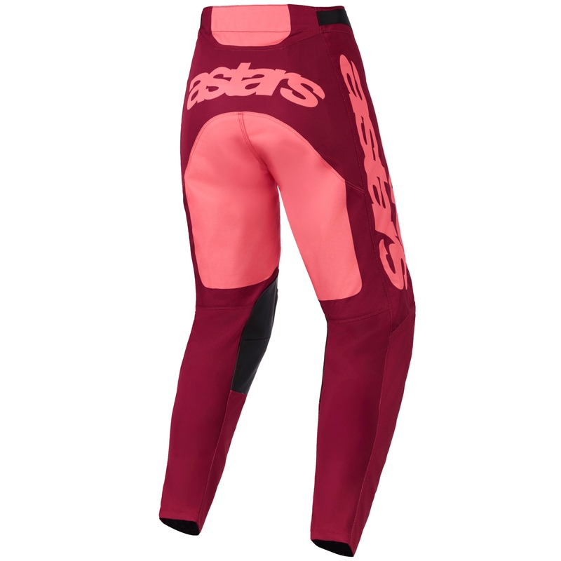 Alpinestars Racer Riway Motocross-housut tummanpunainen ja korallipunainen