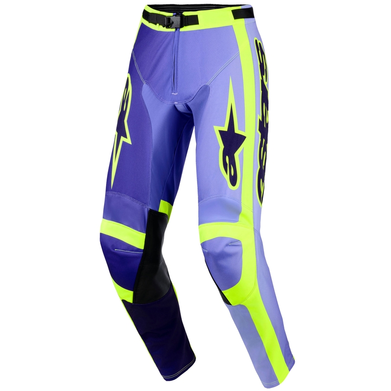 Alpinestars Racer Portl motocross-housut violetti-fluokokeltaiset housut