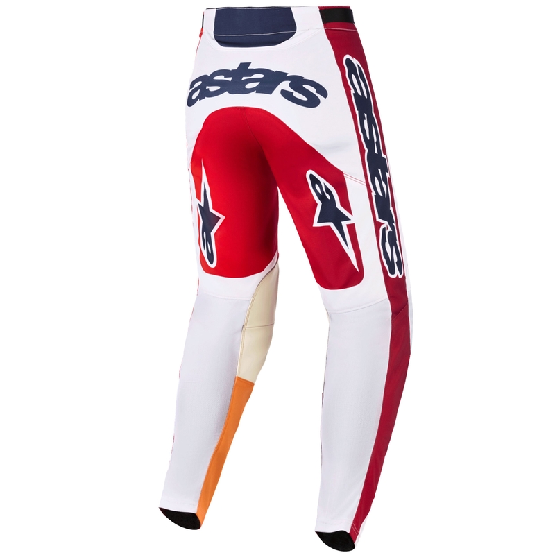Alpinestars Racer Portl motocross-housut punainen-oranssi-vaaleanharmaa