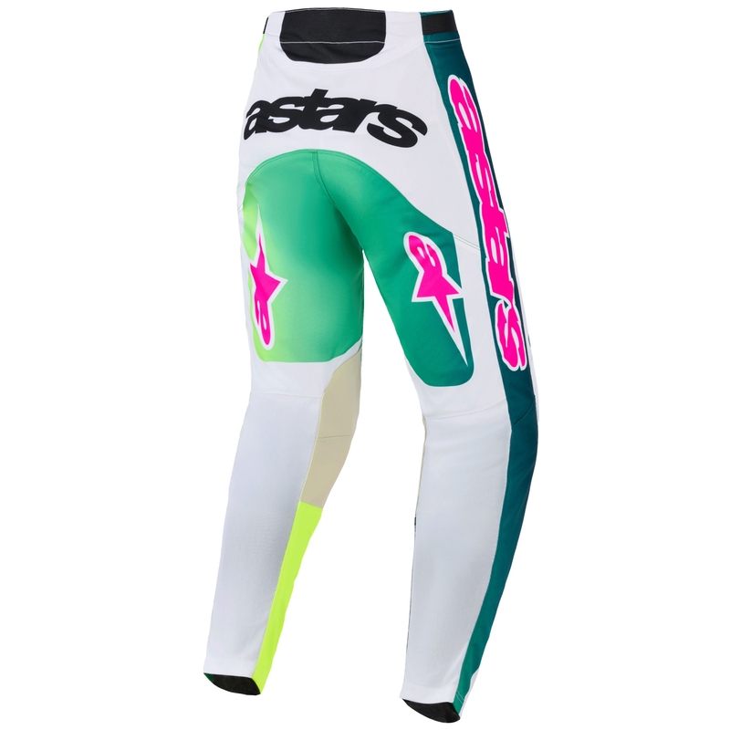Alpinestars Racer Portl Motocross-housut vihreä-valko-musta